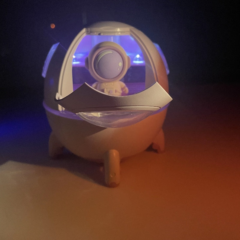 Type-C Space Capsule Humidifier Large Mist Volume Cute Humidifier with Diffuser Night Light