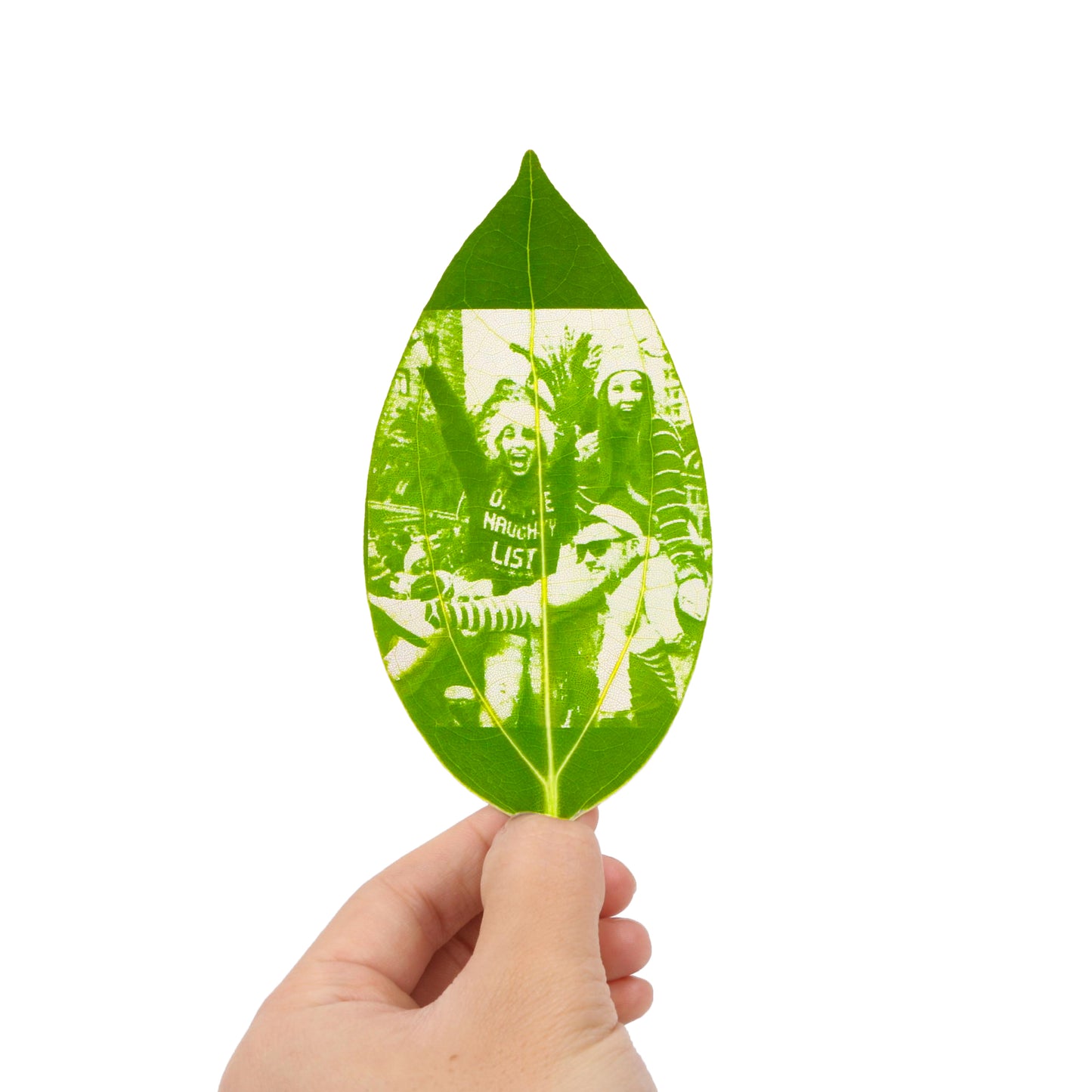 Customized leaf engraving photo for birthday Valentine’s Day gift