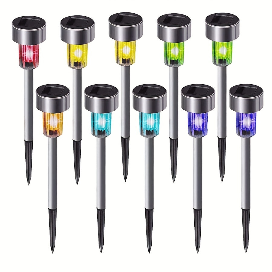 10 Packs Solar Garden Lights Outdoor Solar Landscape Lawn Light Waterproof Outdoor Lights Solar Yard Lights