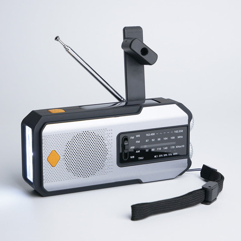 New Style Portable Radio Multi-function Emergency Hand-crank Power Generation Radio with Flashlight SOS Alert