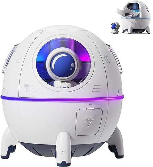 Type-C Space Capsule Humidifier Large Mist Volume Cute Humidifier with Diffuser Night Light