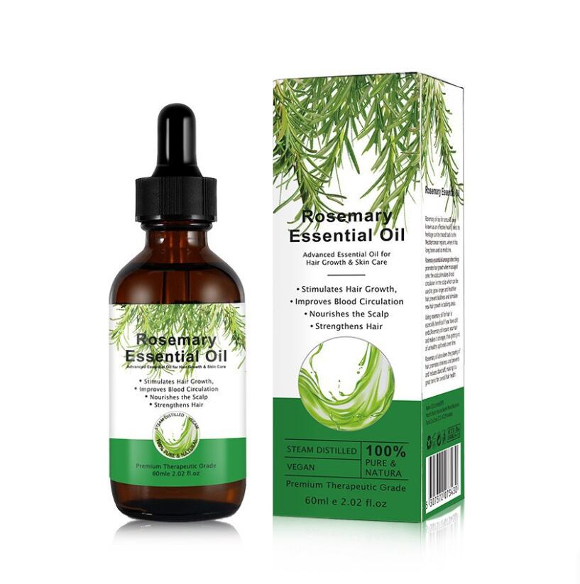 60ml Rosemary Hair Essential Oil Hair Oil Hair Care Serum for Hair Strengthening Nourishing Split Ends