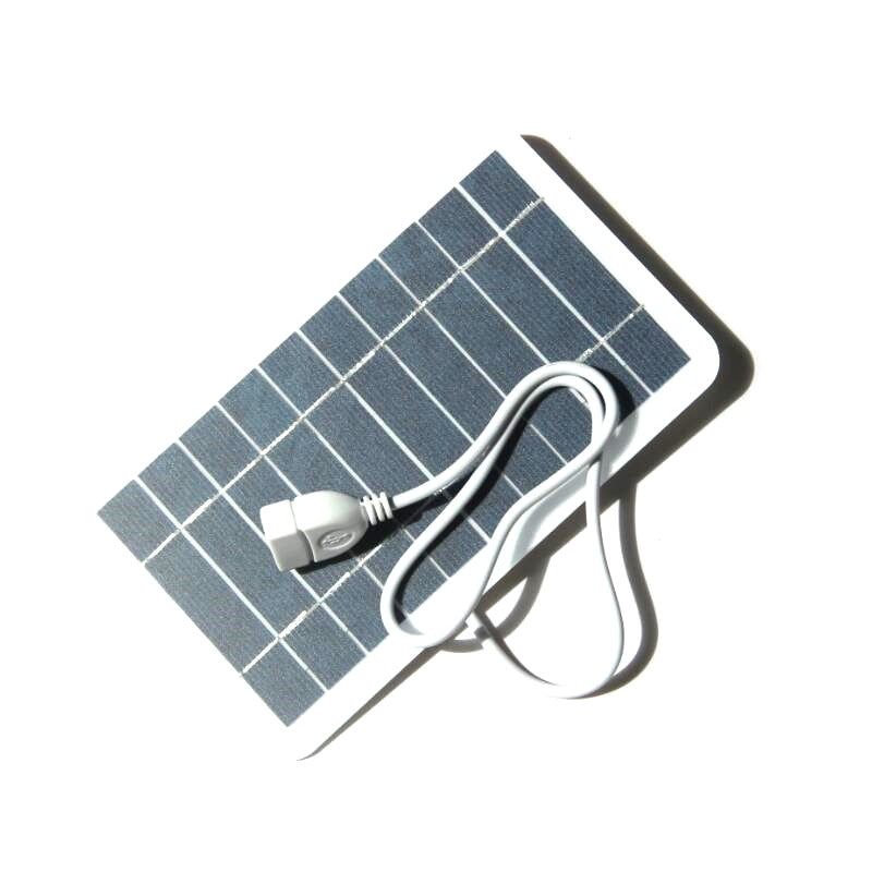 2W 5V Solar Charging Pad Solar Outdoor Cell Phone Mobile Power Charger