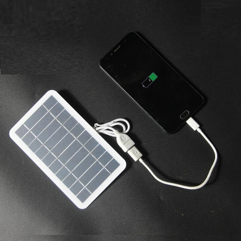 2W 5V Solar Charging Pad Solar Outdoor Cell Phone Mobile Power Charger