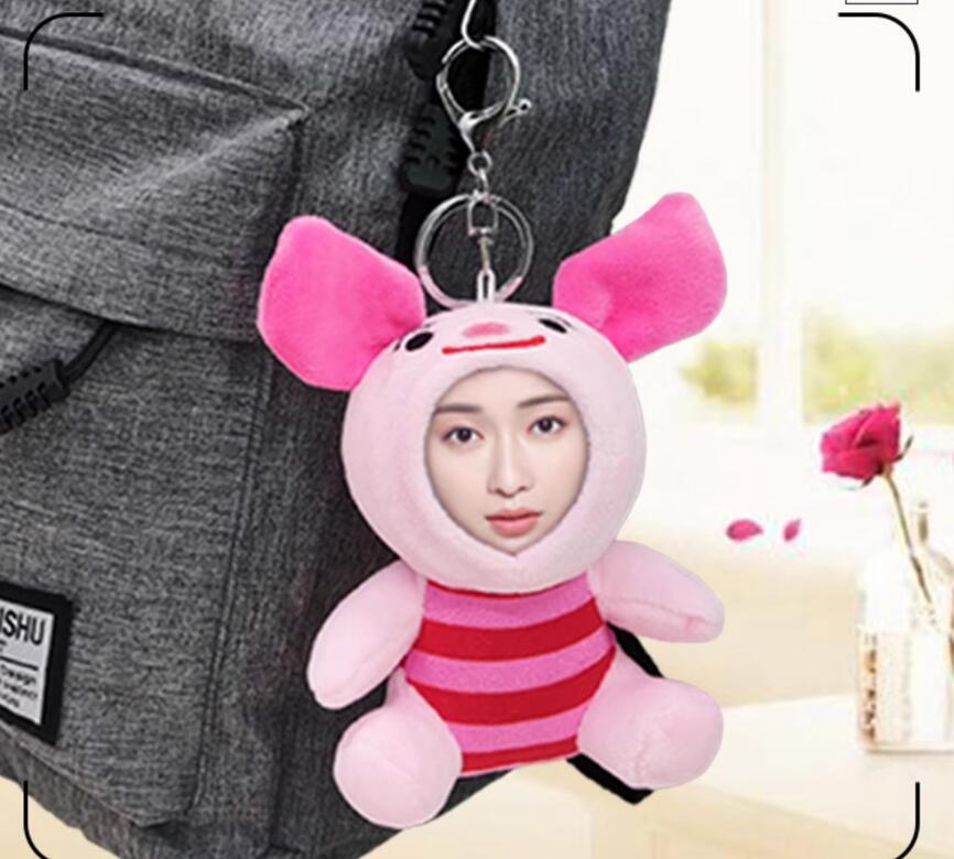 Customized  Photo Print Doll Plush Toy Funny Gift Pendant