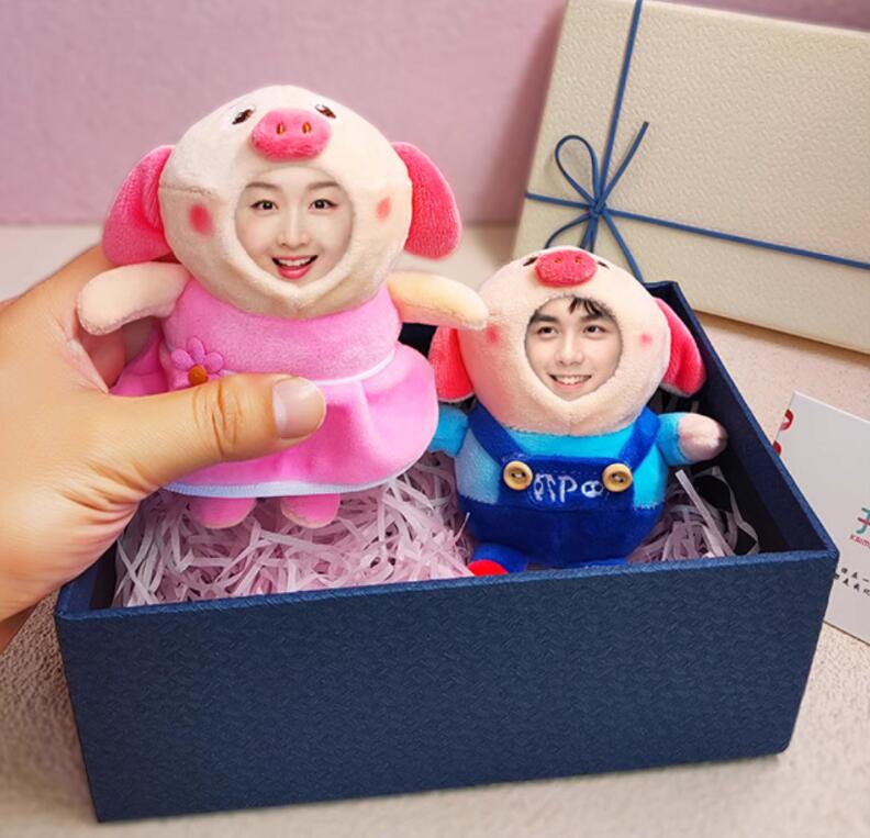 Customized  Photo Print Doll Plush Toy Funny Gift Pendant