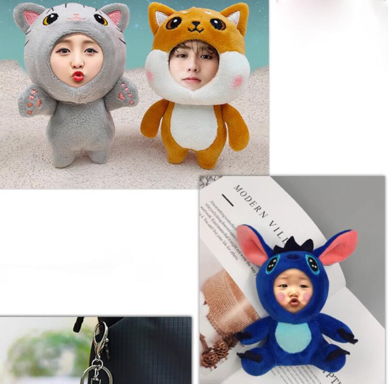 Customized  Photo Print Doll Plush Toy Funny Gift Pendant