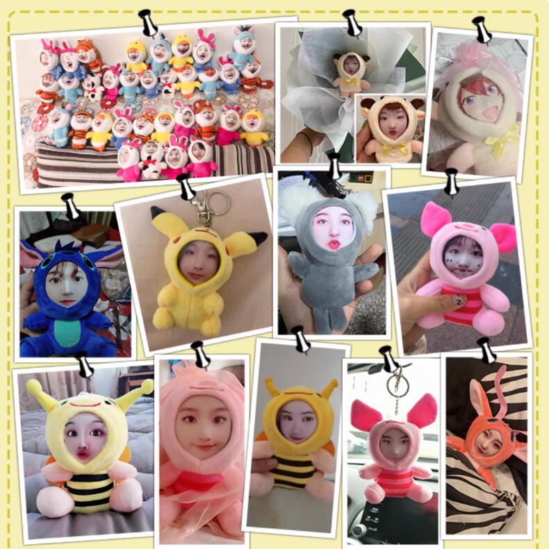 Customized  Photo Print Doll Plush Toy Funny Gift Pendant