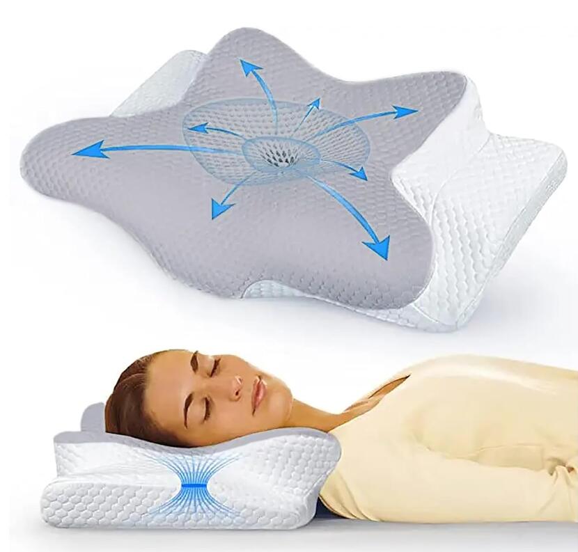 Memory Foam Pillow Slow Rebound Butterfly Pillow Suitable for Neck