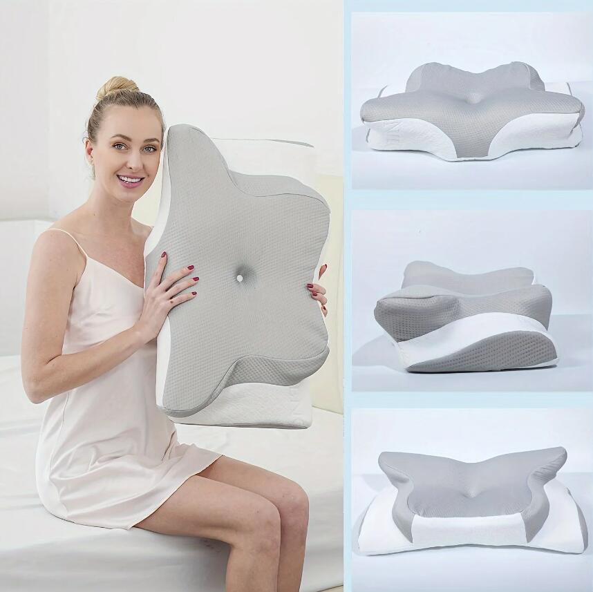 Memory Foam Pillow Slow Rebound Butterfly Pillow Suitable for Neck