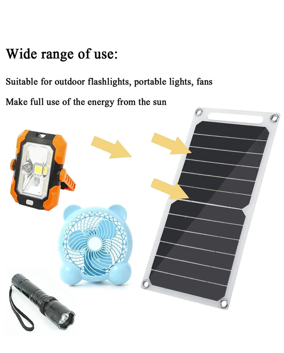 Solar Panel 30W Charging Panel 6.8V USB Type-C Waterproof Outdoor Hiking Camping