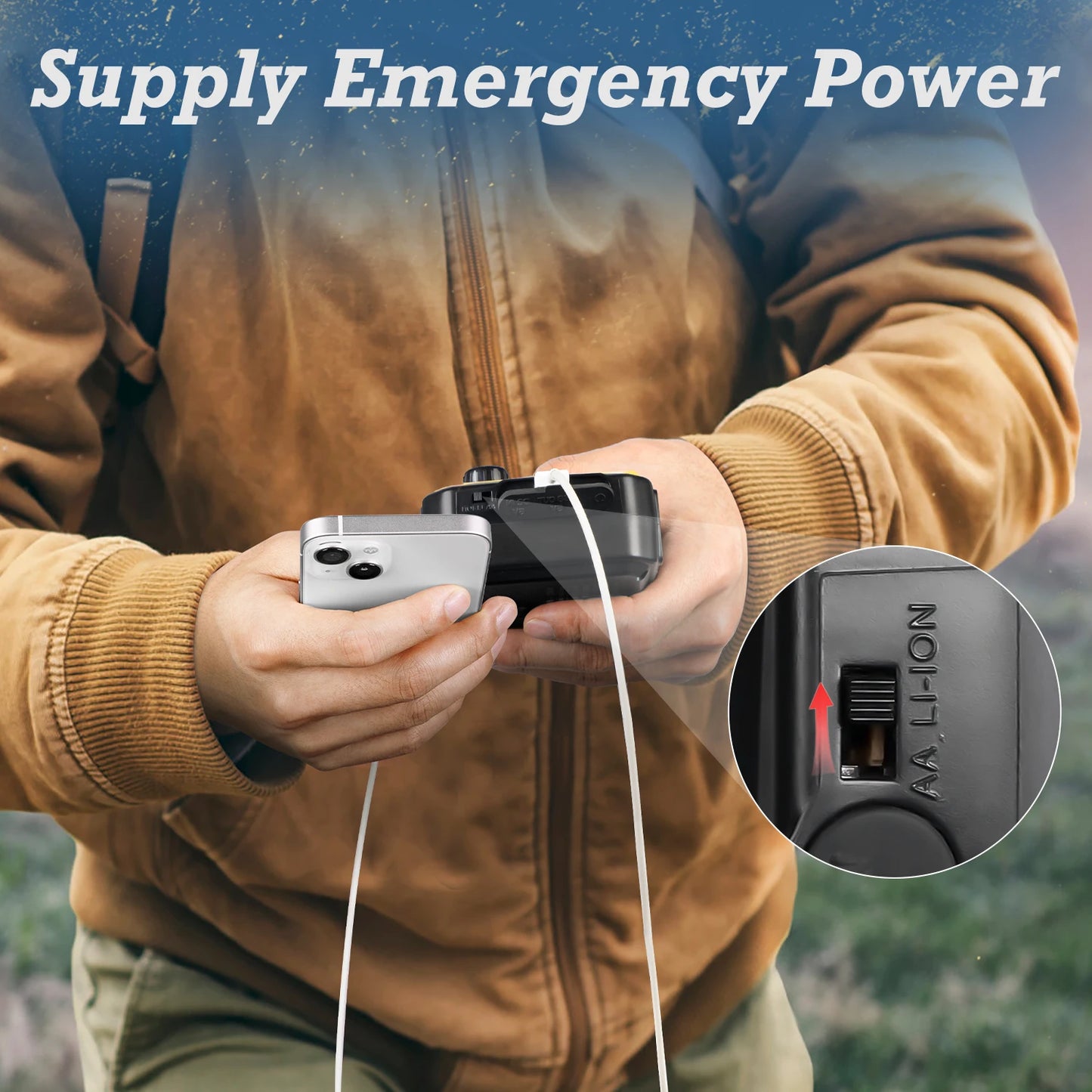 Emergency Radio AM/FM Portable Radio Solor Hand Crank USB AA Batteries Rechargeable Torch Reading Lamp SOS Alarm for Emergencies