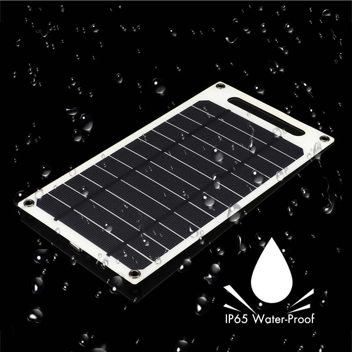 Solar Panel 30W Charging Panel 6.8V USB Type-C Waterproof Outdoor Hiking Camping