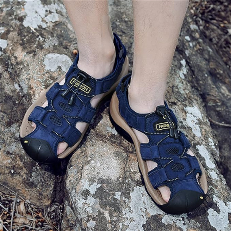 Mens Casual Shoes Summer Men Sandals Outdoor Men Leather Sandals